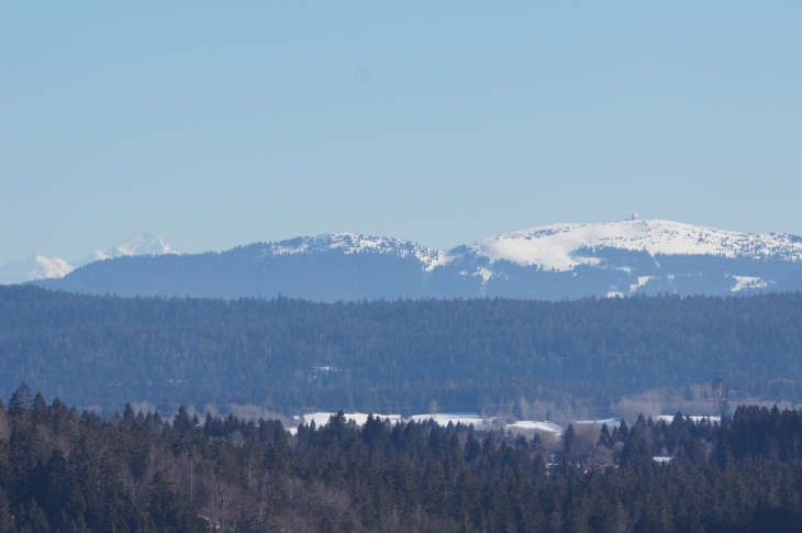 Mont blanc vu du pic - La Chaux-du-Dombief