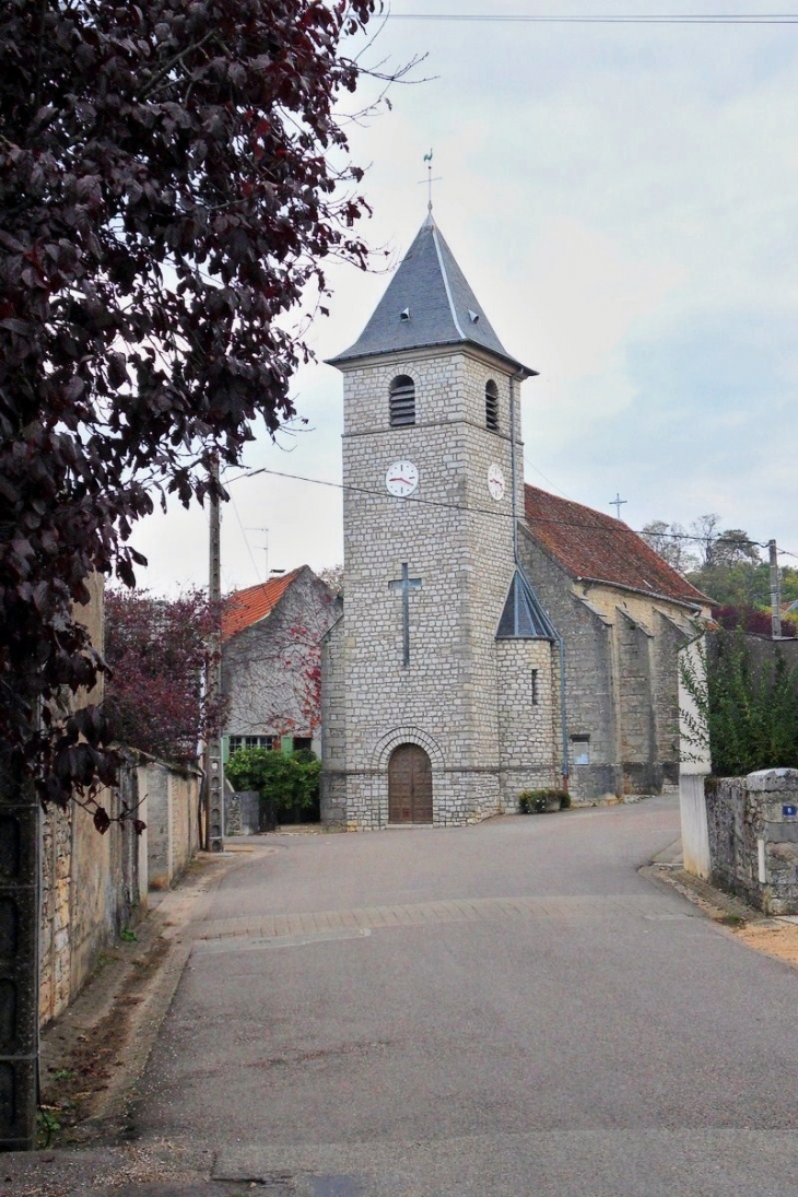 Eglise de Monnières.Jura.