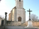 Eglise, clocher et calvaire