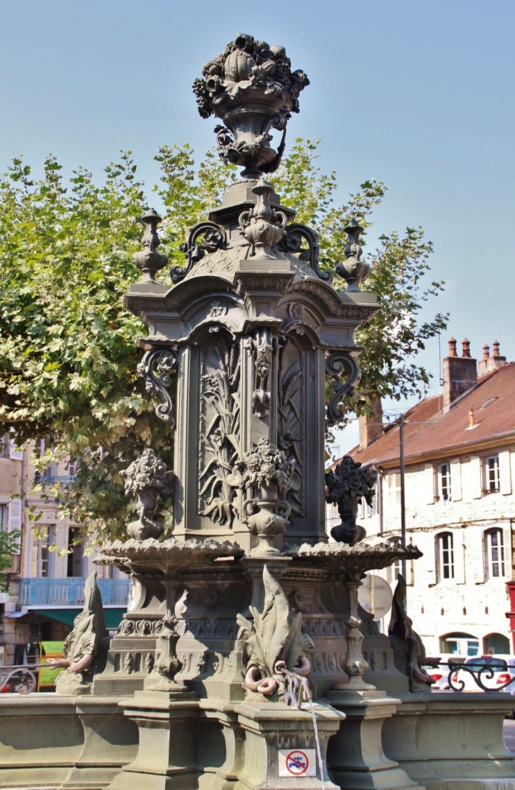 Fontaine ( détail ) - Poligny