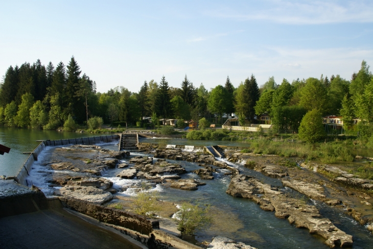 Vue du pont - Pont-de-Poitte