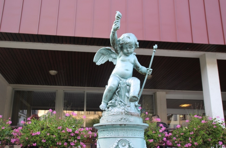 Fontaine ( détail ) - Salins-les-Bains