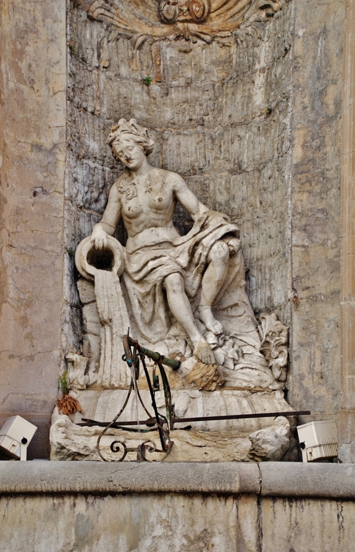 Fontaine ( détail ) - Salins-les-Bains