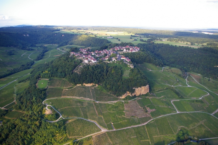 Voiteur vue d'un vol en montgolfière