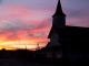 Coucher de soleil sur l'église d'Iracoubo