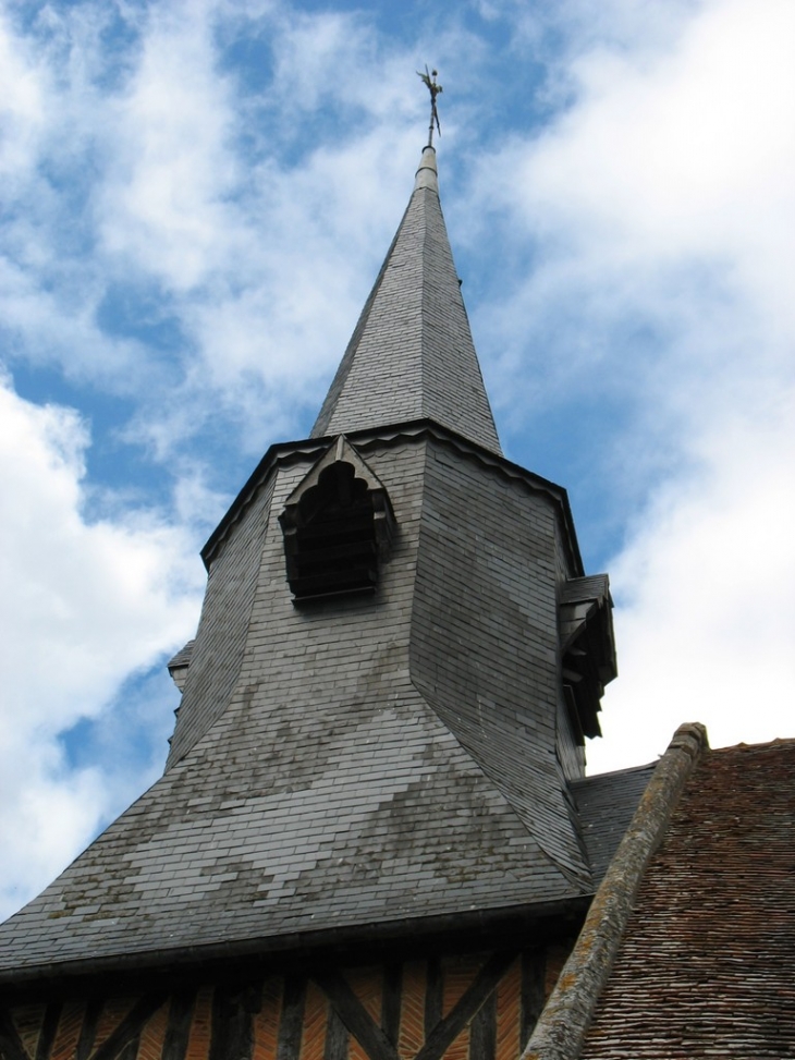 La flèche du clocher (Une seul cloche) - Bémécourt