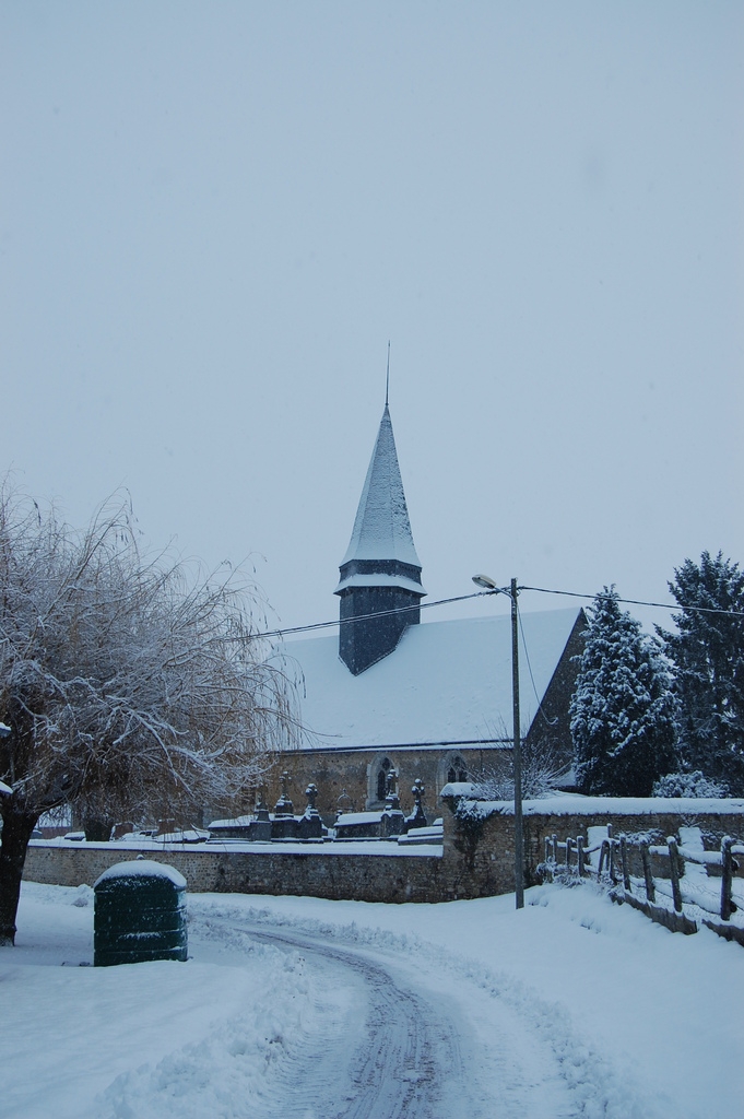 Caillouet sous la neige - Caillouet-Orgeville