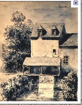 MOULIN DE CONNELLES (eau forte DUBOURG 1892