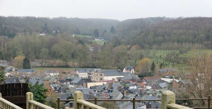 Le bourg vu du Mont Mirel - Cormeilles