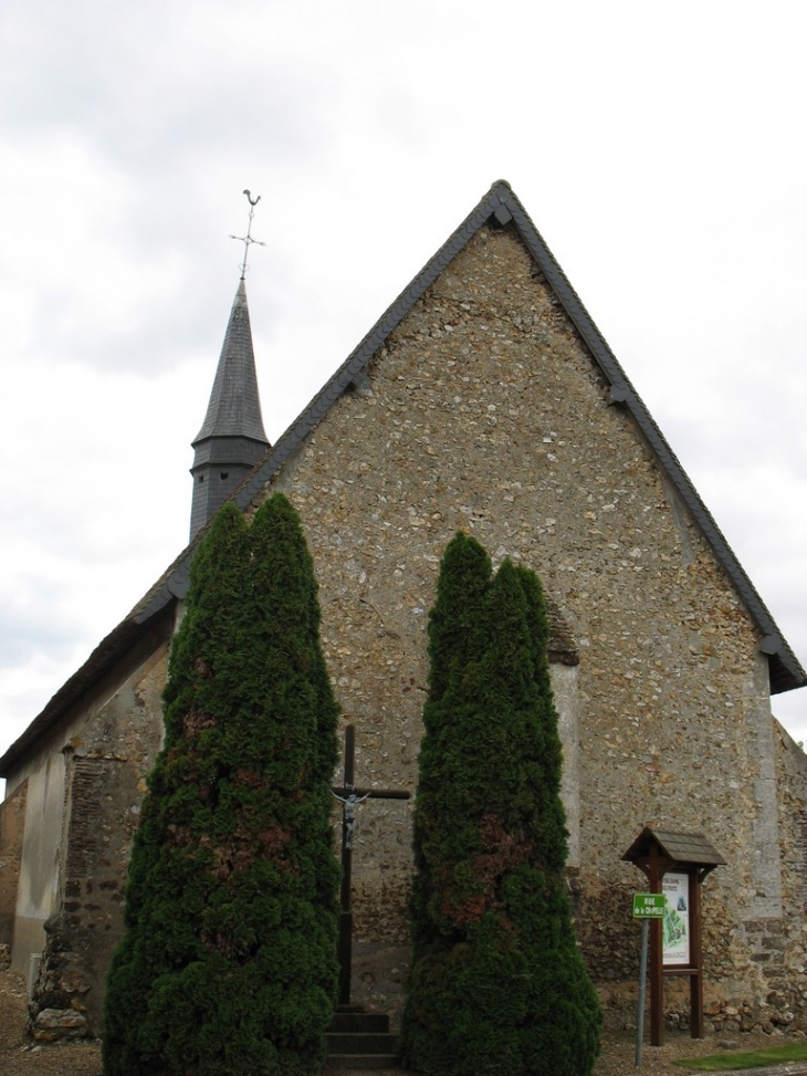 Chevet de l'église Notre-Dame des Puits - Droisy