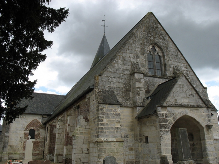 Façade de l'église Saint-Samson - Étréville