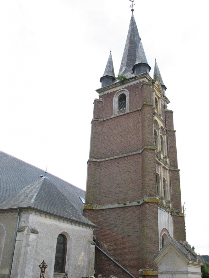 Côté nord et clocher - Fontaine-l'Abbé