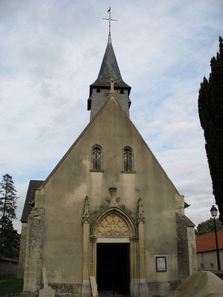Façade (église en restauration) - Glisolles
