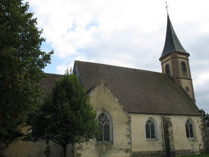 église Saint-Laurent côté nord - Gournay-le-Guérin