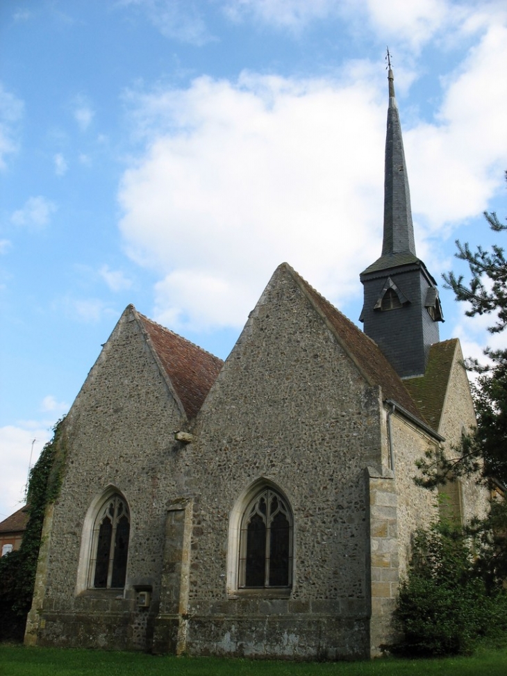 église Saint-Gilles côté nord - Gournay-le-Guérin