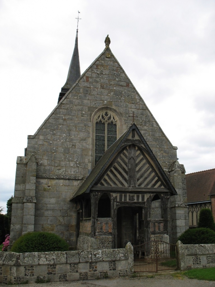 Porche de l'église Notre-Dame - Jonquerets-de-Livet