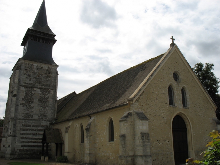 Eglise Saint-Paul (vue côté nord) - La Croix-Saint-Leufroy