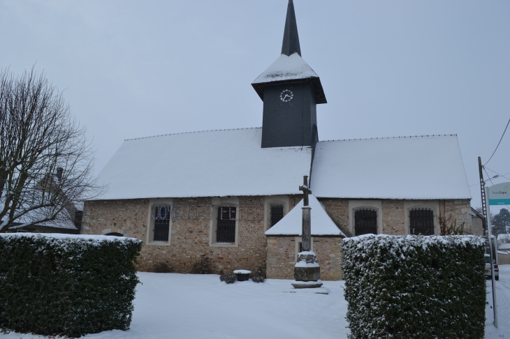 L'église sous la neige  - La Heunière