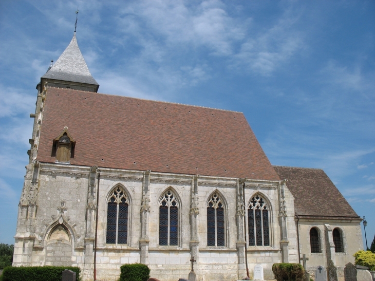 Façade sud de l'église Notre-Dame - Sacquenville