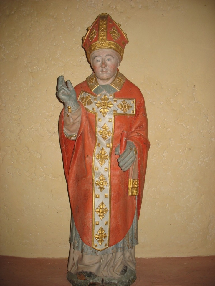 Statue Saint Evêque - Saint-Christophe-sur-Avre