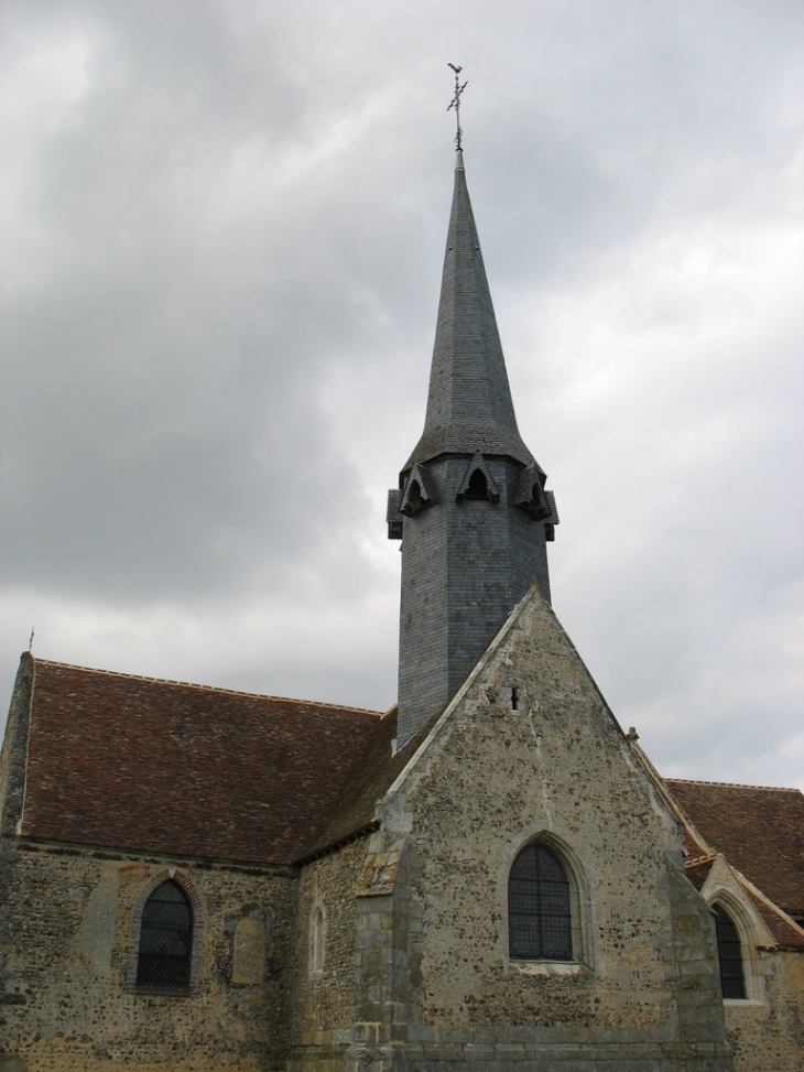 Transept et clocher de l'église Saint-Christophe - Saint-Christophe-sur-Avre