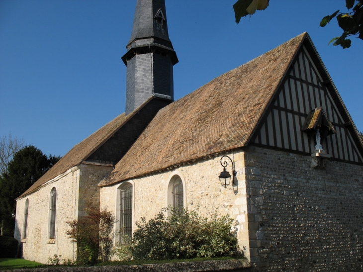 Vue générale de l'église Notre-Dame - Vaux-sur-Eure