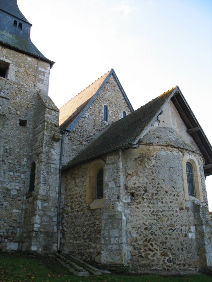 Chevet roman de l'église - Venables