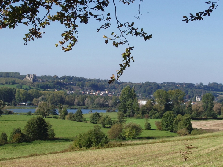 Vue de la route de St Aubin le Cauf - Arques-la-Bataille