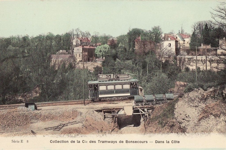 Photo à Bonsecours (76240) : Collection de la Compagnie des Tramways