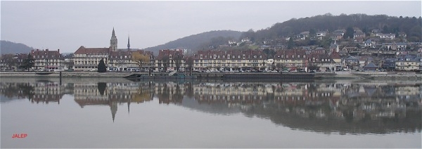 Panorama matin brumeux - Caudebec-en-Caux