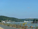 vue sur la commune, la Seine et le pont de Brotonne