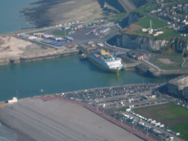 TRANSMANCHE VUE D HELICOPTERE - Dieppe