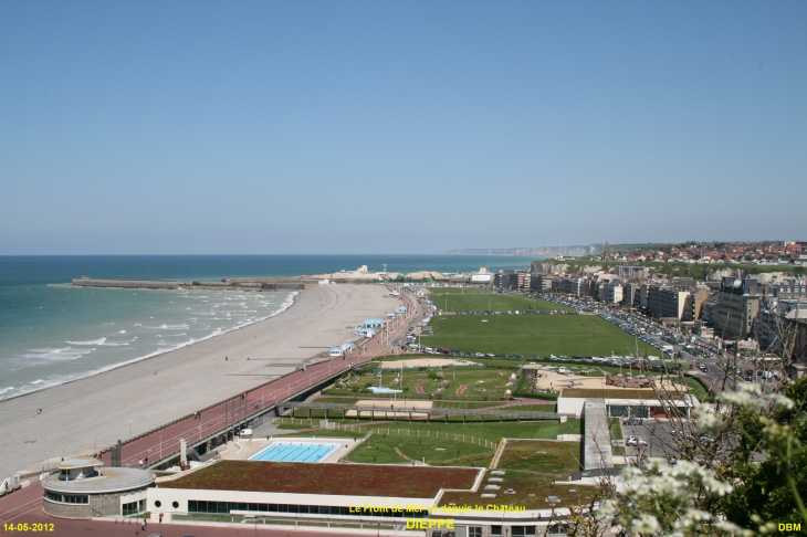 Le Front de Mer vu depuis le Château - Dieppe