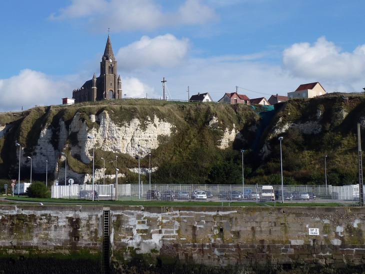 Le quartier du Pollet vu du port - Dieppe