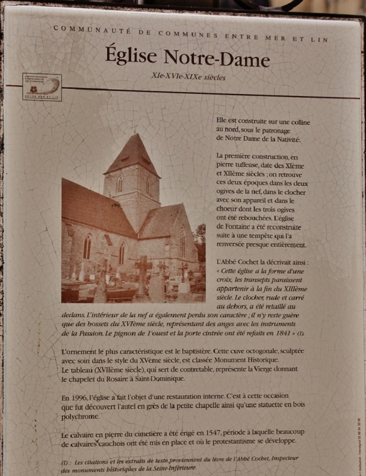 église Notre-Dame - Fontaine-le-Dun