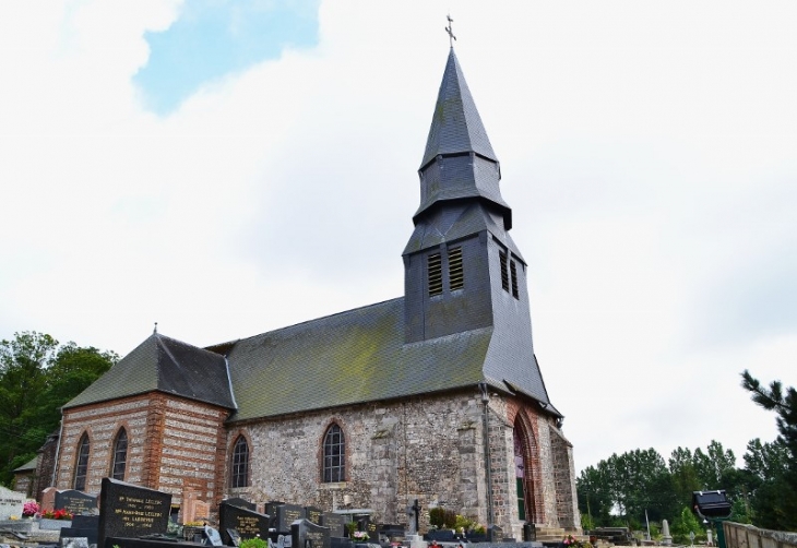 L'abbatiale Sain-Jean et Saint-Clair. - Harcanville