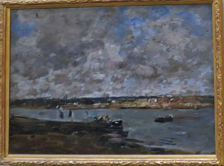 MuMa : BOUDIN  le passage du bac à Plougastel - Le Havre