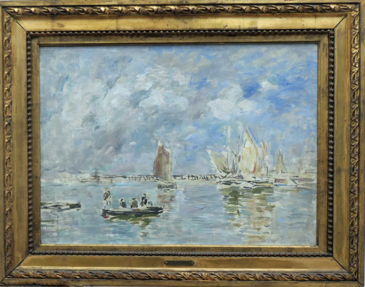 MuMa : BOUDIN  barques et estacade - Le Havre