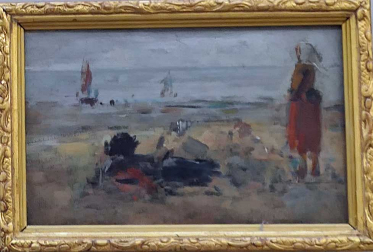 MuMa : BOUDIN  Trouville scène de plage - Le Havre