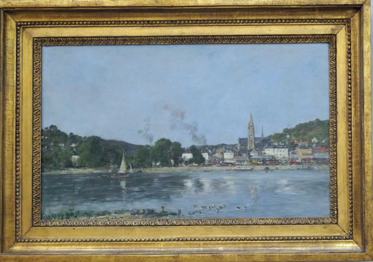 MuMa : BOUDIN  Vue de Caudebac en Caux - Le Havre