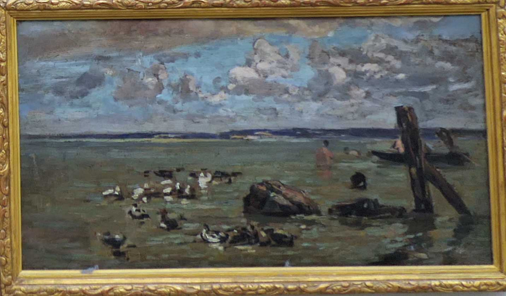 MuMa : BOUDIN Rochers barques et baigneurs au Poudreux - Le Havre