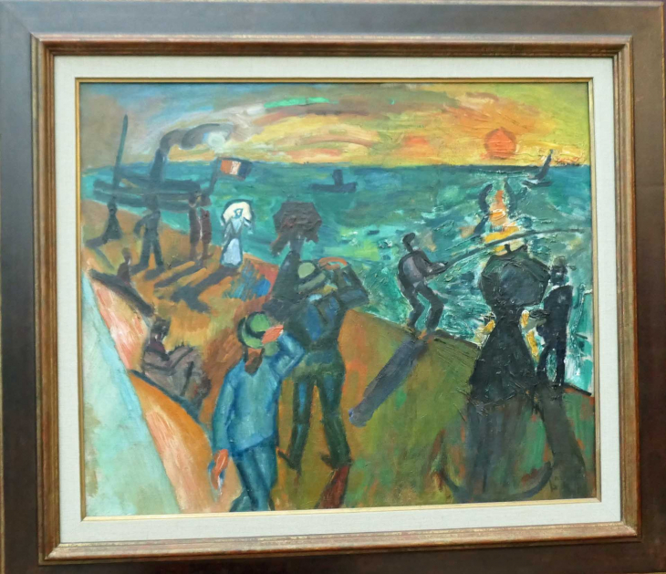 MuMa : DUFY  coup de vent les pêcjhuers à la ligne 1907 - Le Havre