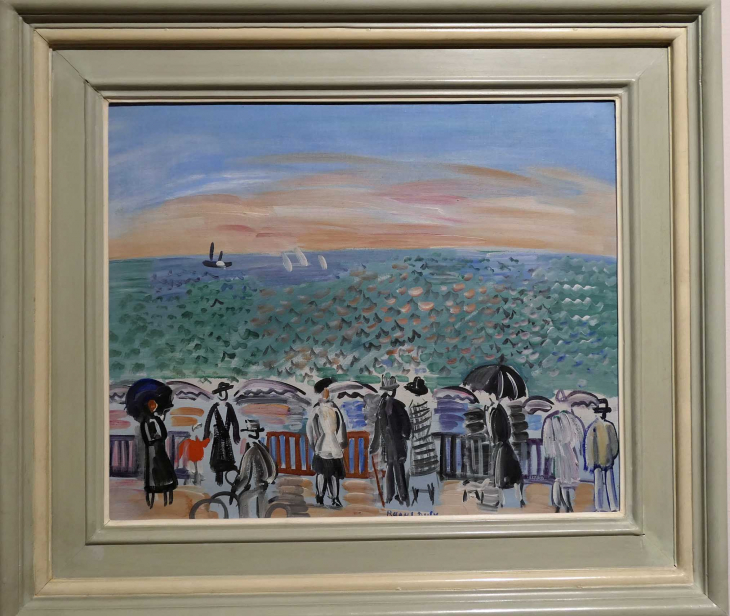 MuMa : DUFY  1925 : promeneurs au bord de la mer - Le Havre