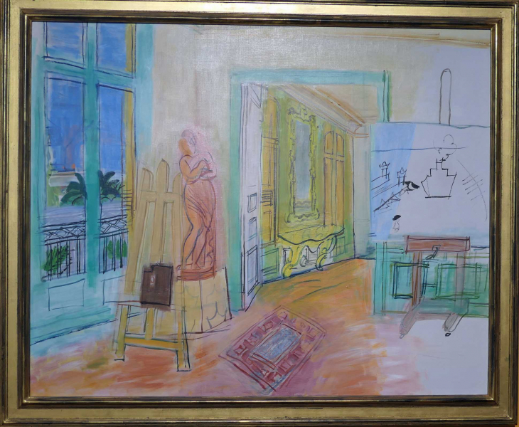 MuMa DUFY  1949 L'atelierdu peintre à la sculpture rouge - Le Havre