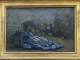 Photo suivante de Le Havre MuMa : BOUDIN  Femme en robe bleue sous une ombrelle