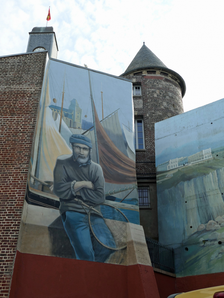 Fresque rue de l'Enguainerie - Le Tréport