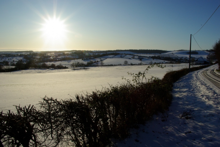 Neige sur Roncherolles en Bray 02 - Roncherolles-en-Bray