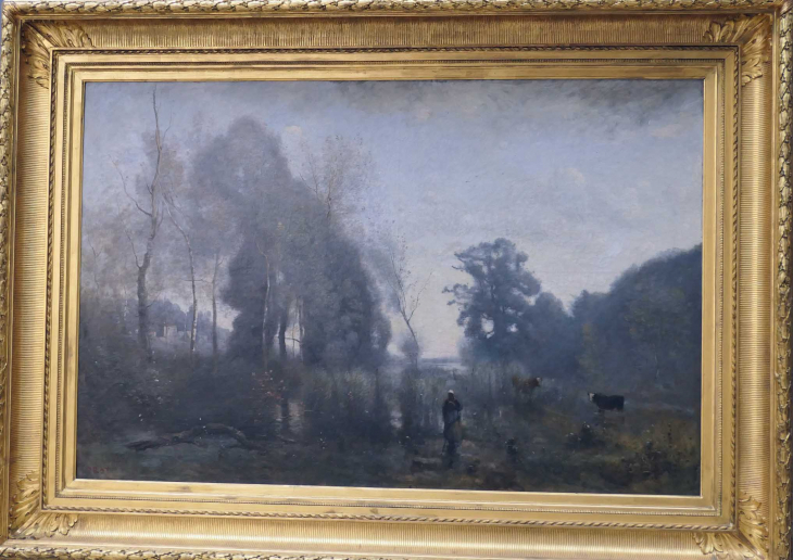 Musée des Beaux Arts : Impressionnistes COROT Matin à Ville d'Avray - Rouen