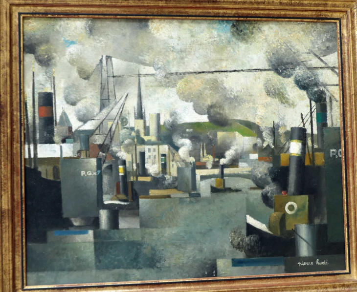 Musée des Beaux Arts : Pierre HODE  le port de Rouen 1924