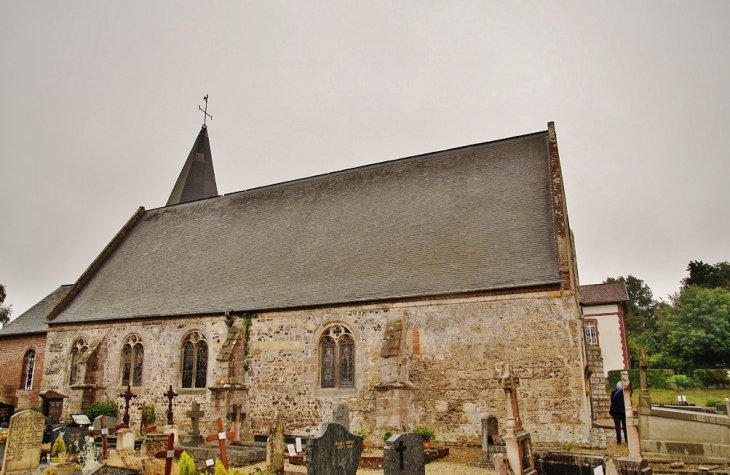 <<église Saint-Aubin - Saint-Aubin-sur-Mer